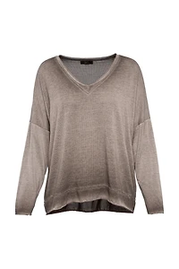 Women’s Knit Long Sleeve Ombre Top | M