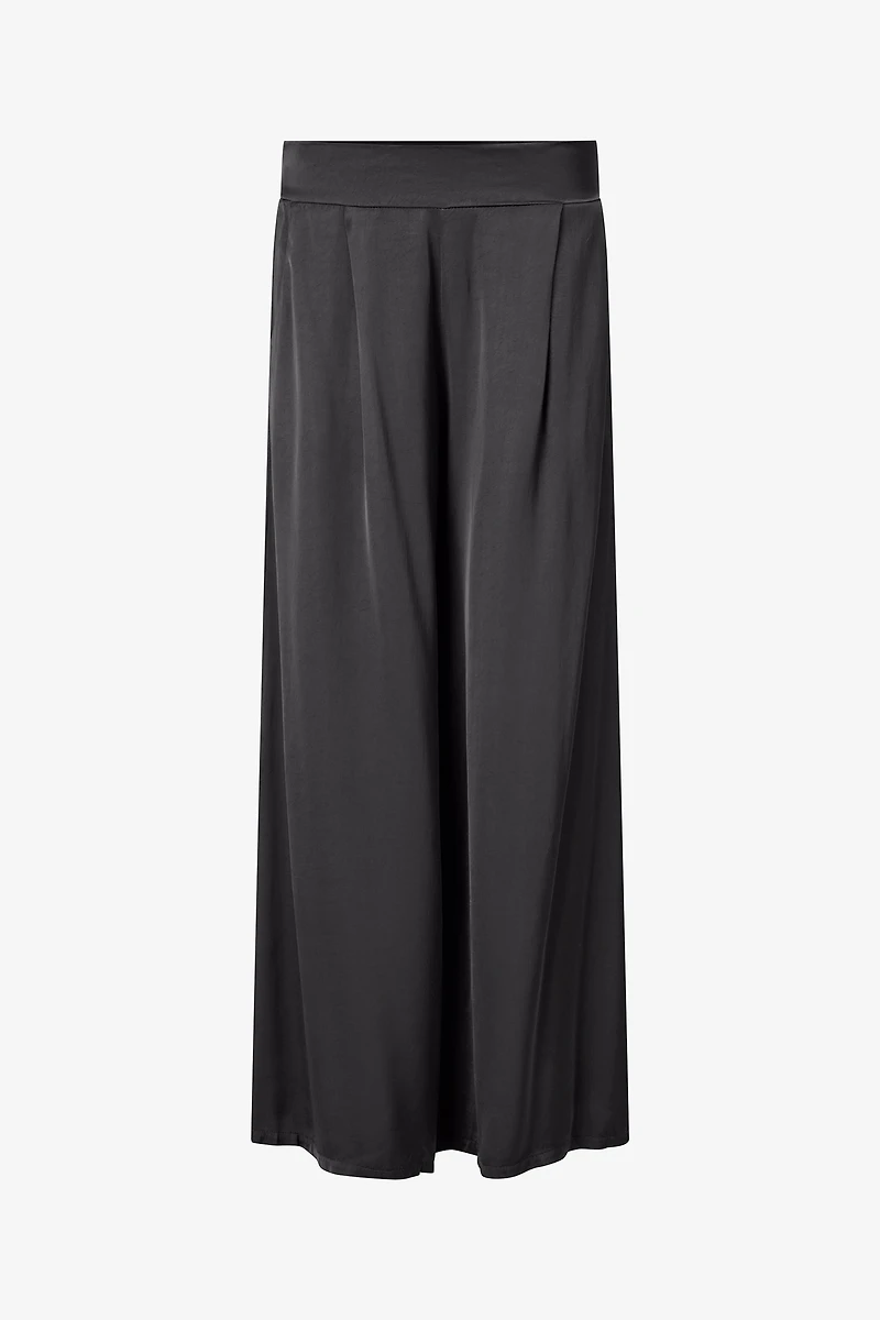 Women's Woven Pull-On Wide Leg Pants With Slash Pockets | M