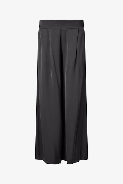 Women's Woven Pull-On Wide Leg Pants With Slash Pockets | M