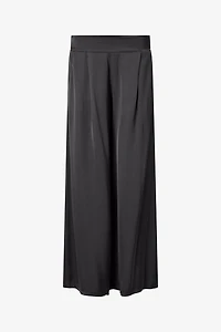 Women's Woven Pull-On Wide Leg Pants With Slash Pockets | M