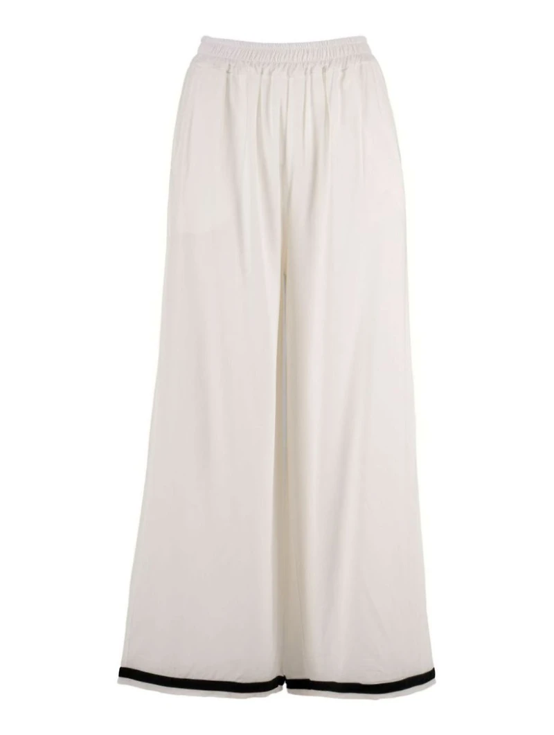 M Made Italy – Ladies Woven Pants White