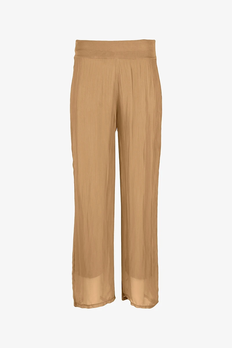 Women's Woven Pull-On Straight Leg Pants | M