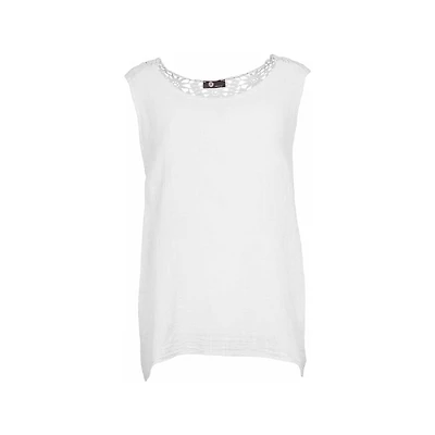 Women's Woven Sleeveless Top | M Made Italy