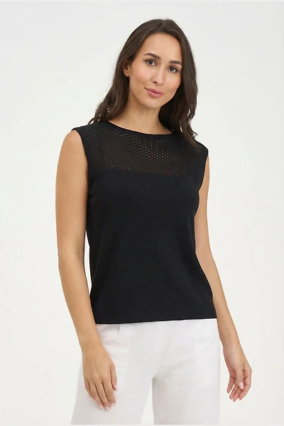 Women's Knit Sleeveless Top | M