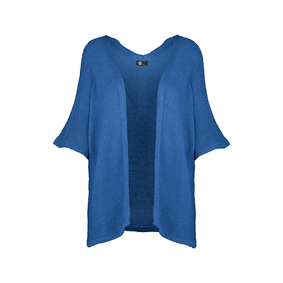 M Made Italy — Cardigan tricoté à manches trois-quarts pour femme