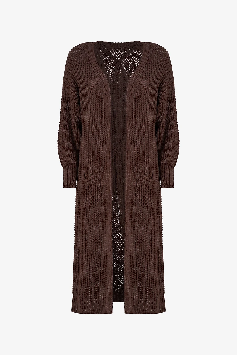Women's Knit Open Cardigan | M