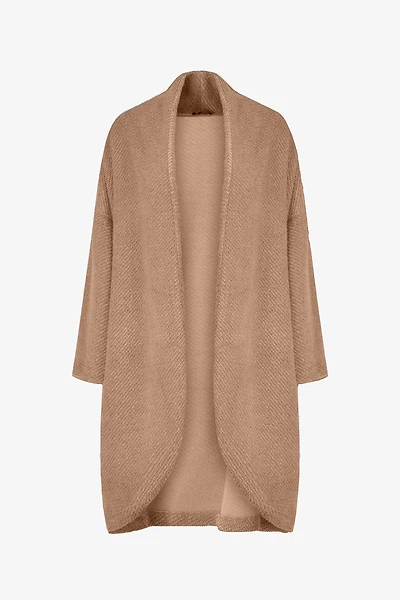 Women's Knit Long Sleeve Cardigan With A Shawl Collar | M