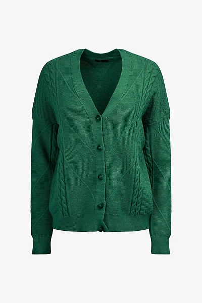 Women's Knit V-Neckline Cardigan | M