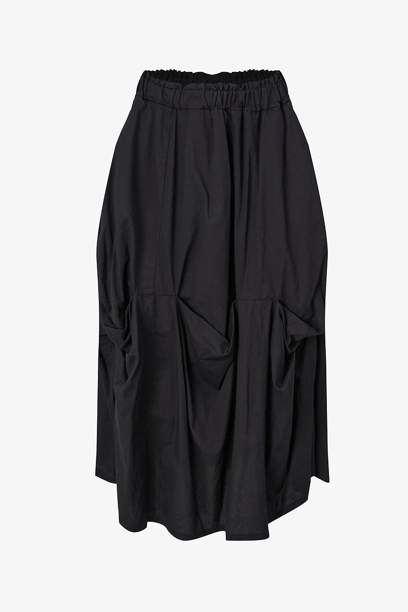 Women's Woven Bubble Gathered Pull-On Skirt | M