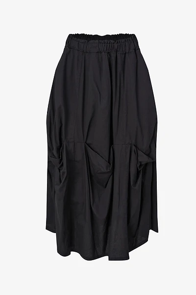 Women's Woven Bubble Gathered Pull-On Skirt | M