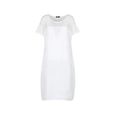 M Made Italy — Women's Woven and Knitted Short Sleeve Dress