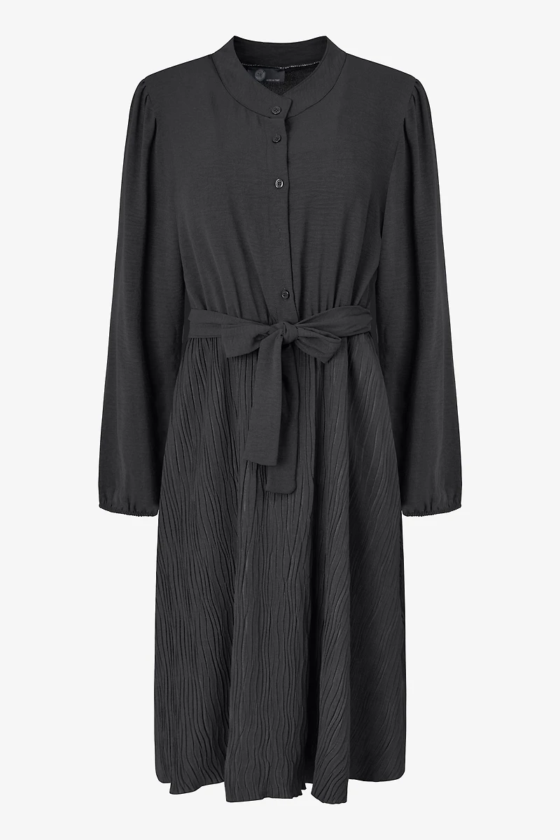Women's Woven Long Sleeve Shirt Dress | M