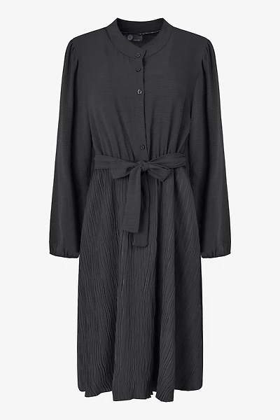 Women's Woven Long Sleeve Shirt Dress | M