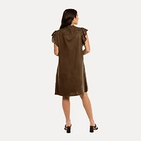 M Made Italy — Women's Woven and Knitted Short Sleeve Dress