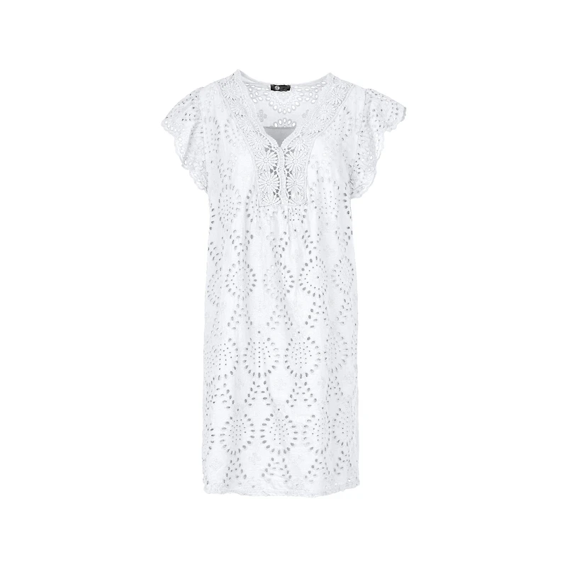 M Made Italy — Women's Woven and Knitted Short Sleeve Dress