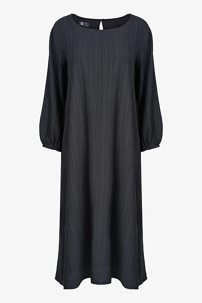 Women's Woven Crew-Neck A-Line Dress | M