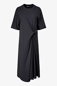 Women's Knit Elbow-Length Sleeves Dress | M
