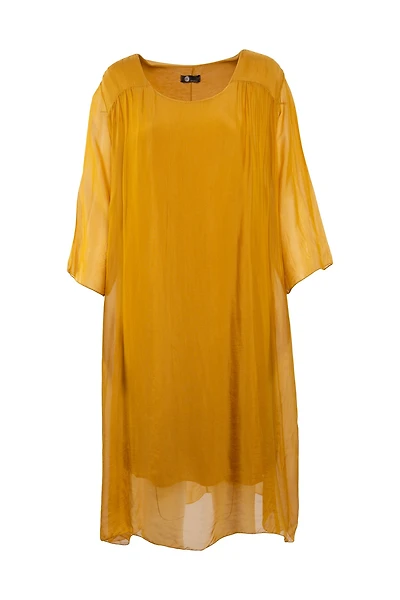 M Made Italy — Robe tissée à manches longues pour femme