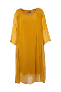 M Made Italy — Robe tissée à manches longues pour femme