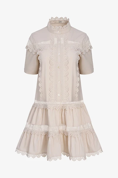 Lace Trim Dress | Ema&Carla