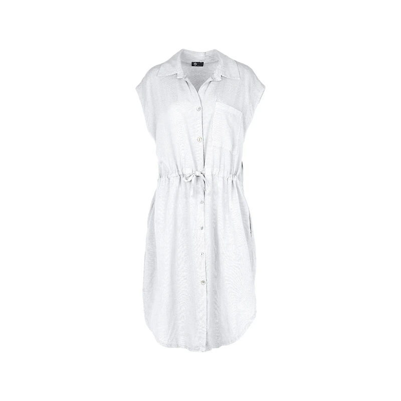 M Made Italy — Robe tissée sans manches pour femme