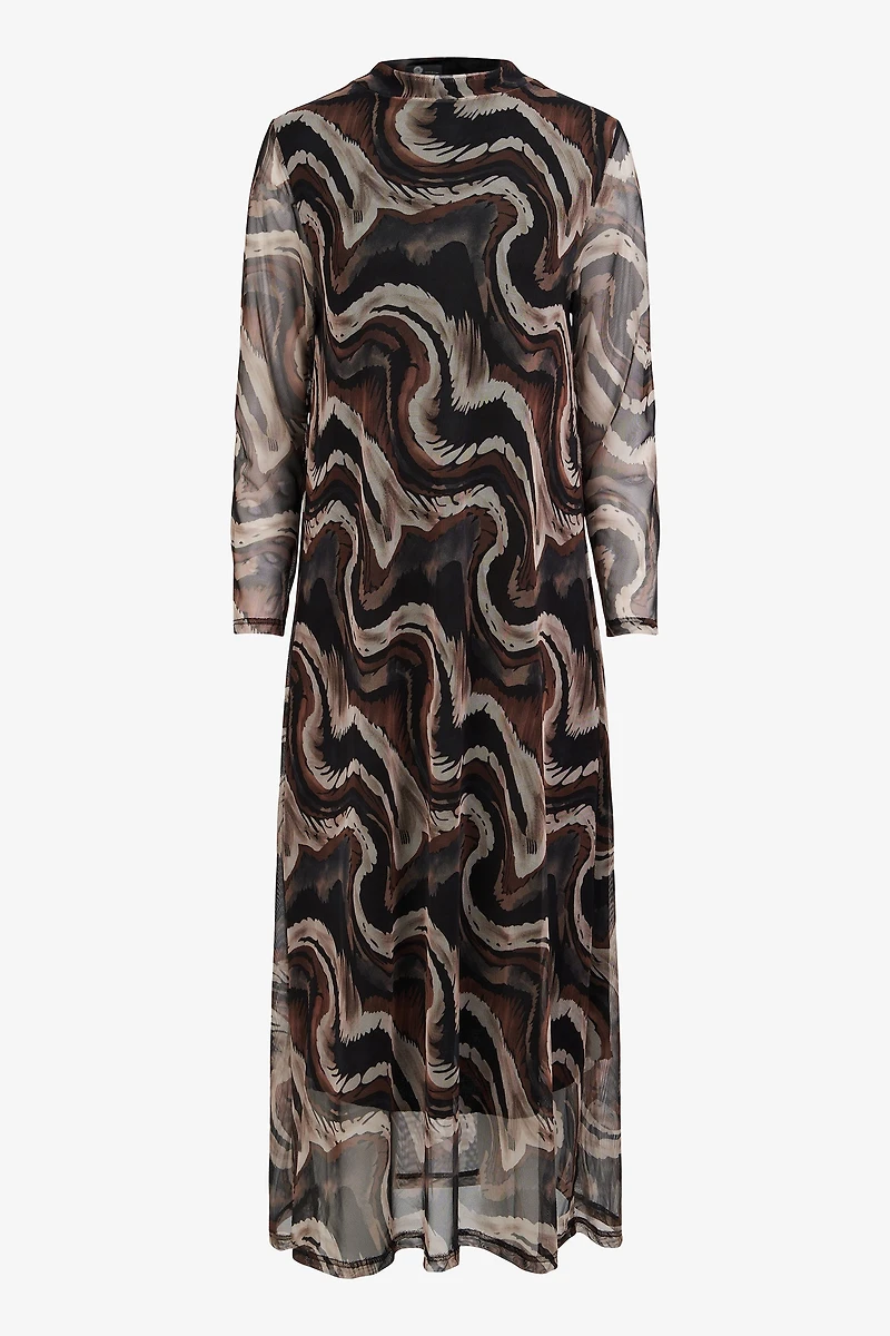 Women's Knit Mock-Neck Maxi Dress | M