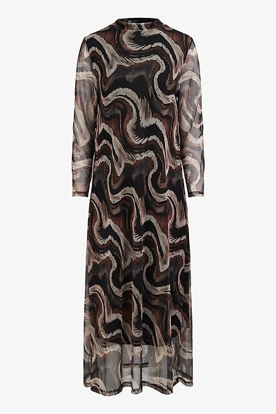 Women's Knit Mock-Neck Maxi Dress | M