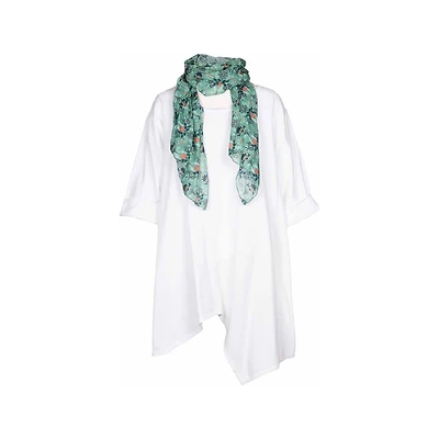 M Made italy — Women's Knitted 3/4 Sleeve Tunic
