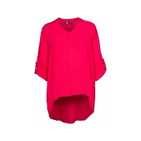 Women's Woven Long Sleeve Tunic Top | M Made Italy
