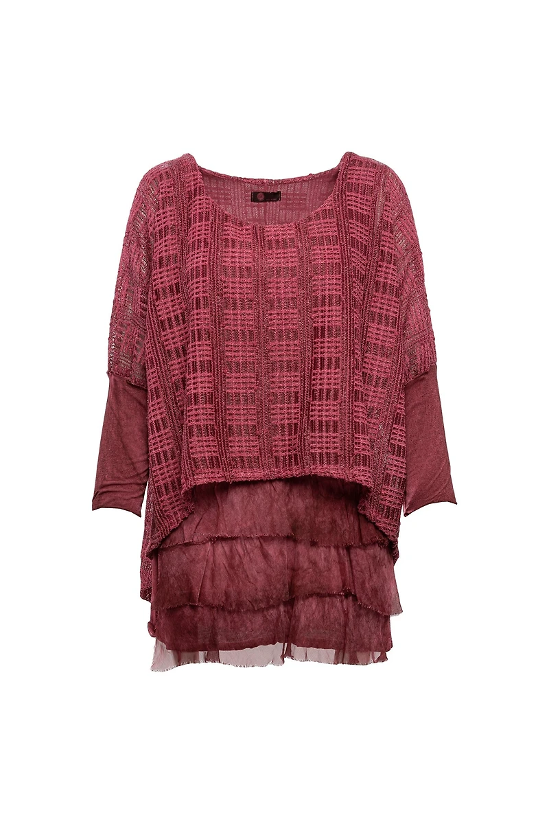 Women’s Woven 3/4 Sleeve Top | M