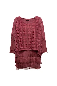 Women’s Woven 3/4 Sleeve Top | M