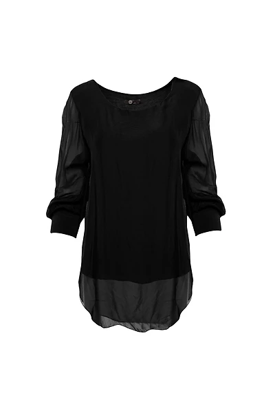 Women’s Woven Long Sleeve Tunic | M