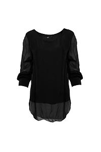 Women’s Woven Long Sleeve Tunic | M