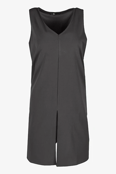 Women's Knit Sleeveless V-Neck Tunic | M