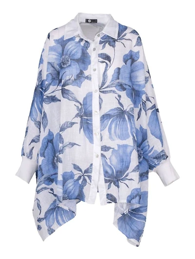 M Made Italy – Chemise tissée pour femme Combo blanc