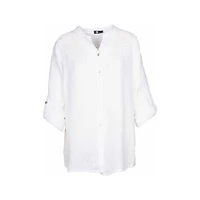 Women's Linen Long Sleeve Shirt | M Made Italy