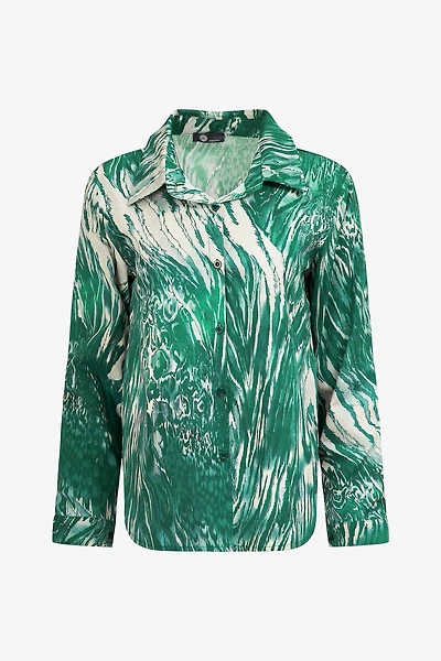 Women's Classic Woven Button-Down Shirt | M
