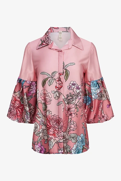Floral Sleeve Shirt | Ema&Carla