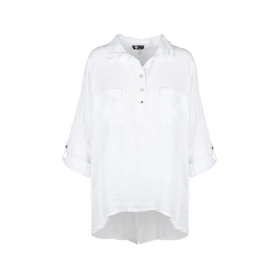 M Made Italy — Women's Woven Long Sleeve Shirt