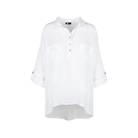 M Made Italy — Women's Woven Long Sleeve Shirt