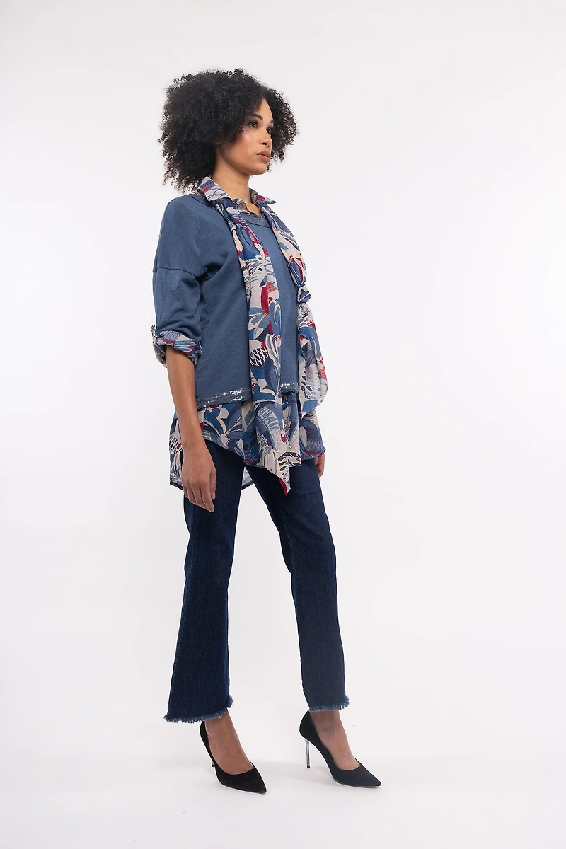 Women’s Woven Long Sleeve Shirt | M