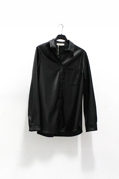 Feeling Fine Faux Leather Boyfriend | Astrid