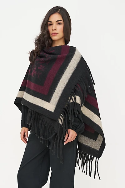 Women's Woven Poncho