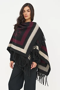 Women's Woven Poncho