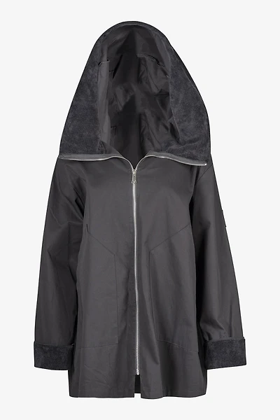 Women's Woven Zip-Up Long Sleeve Jacket | M