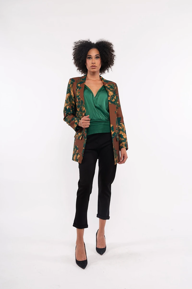 Women’s Woven Long Sleeve Blazer | M