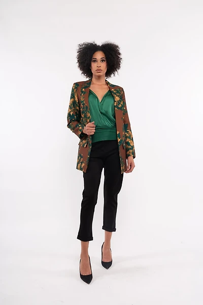 Women’s Woven Long Sleeve Blazer | M