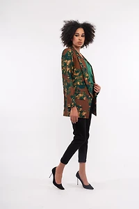 Women’s Woven Long Sleeve Blazer | M