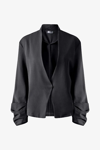 Women's Open Woven Long Sleeve Blazer | M
