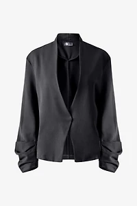 Women's Open Woven Long Sleeve Blazer | M